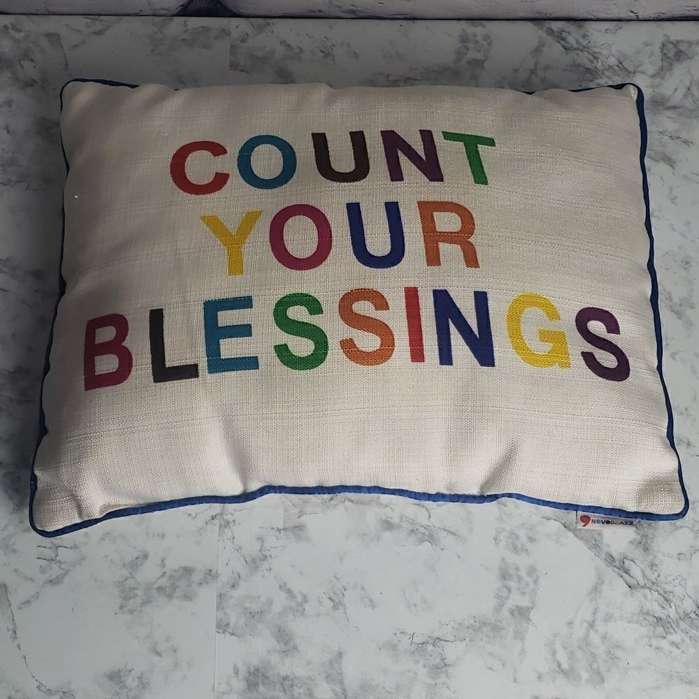 Count Your Blessing Pillow by Novogratz‎